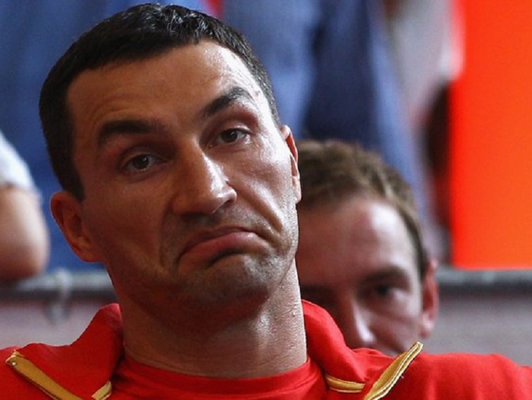 Klitschko: not impressed. 