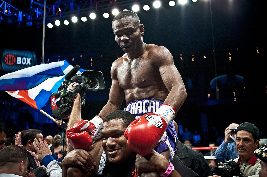 Guillermo Rigondeaux after defeating Rico Ramos in 2012.