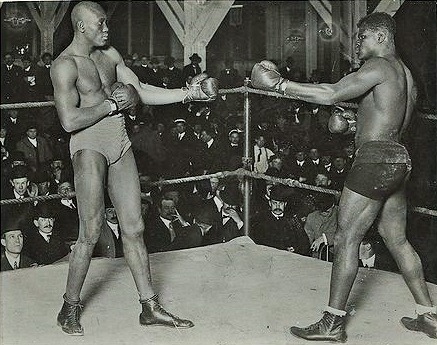 Johnson and McVea square off prior to their third battle. 