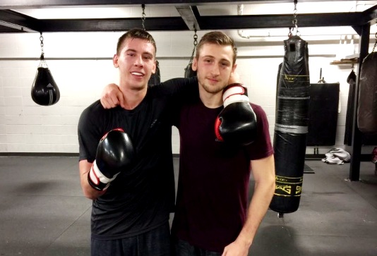 Dario and Bruno Bredicean at Grant Brothers gym. 