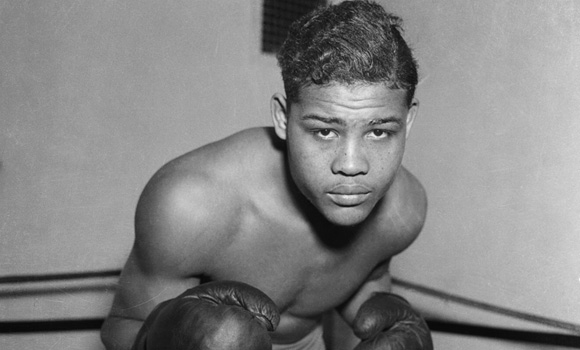 A young Joe Louis; an enormously popular champion.