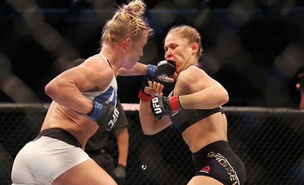 Before meeting Holm's fists - and feet - Rousey seemed unstoppable 