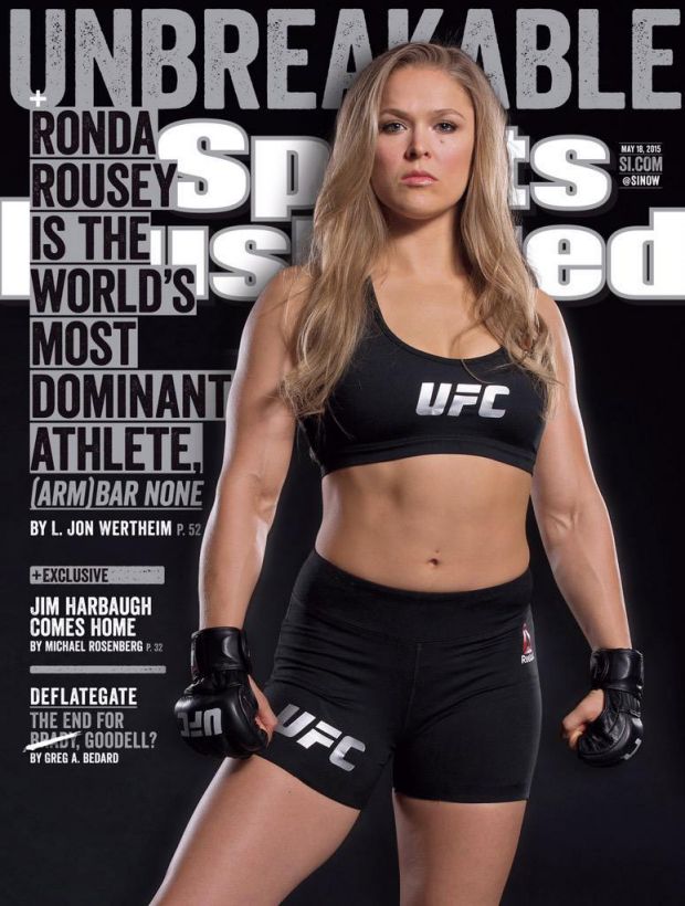Rousey on the cover of Sports Illustrated.