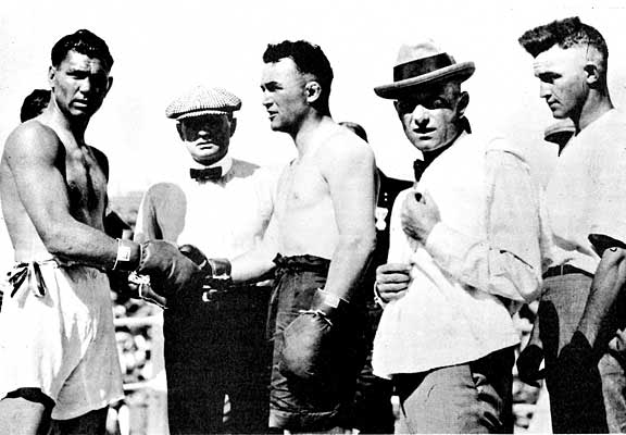Gibbons is often best remembered for going the distance with heavyweight champion, Jack Dempsey.
