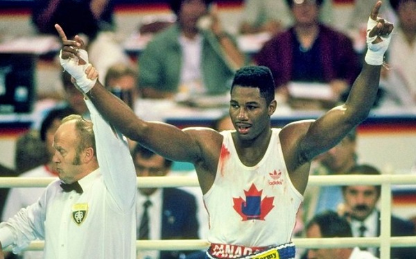 Lennox Lewis winning gold in 1988: Canada was a force in amateur boxing. 